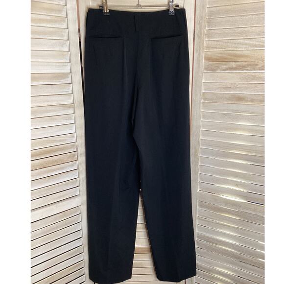 Yohji Yamamoto Femme High Rise 100% Wool Gabardine Wide Leg Pants 3 28 M - Picture 4 of 10